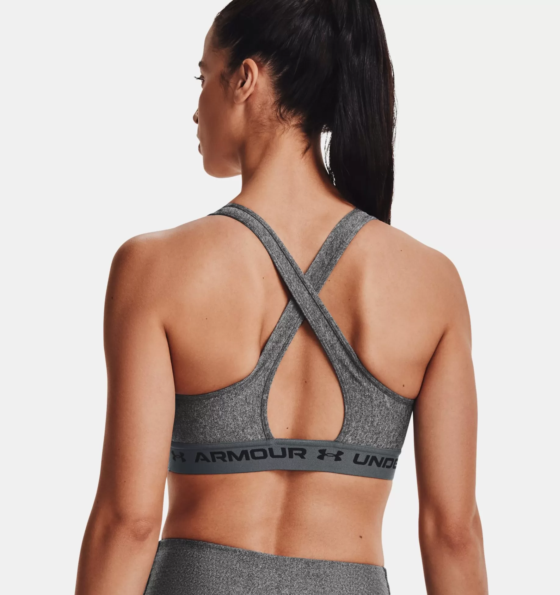 Femmes Under Armour Soutiens-Gorge De Sport<Brassiere De Sport A Dos Croise Et Maintien Modere Armour® Heather Pour Femme