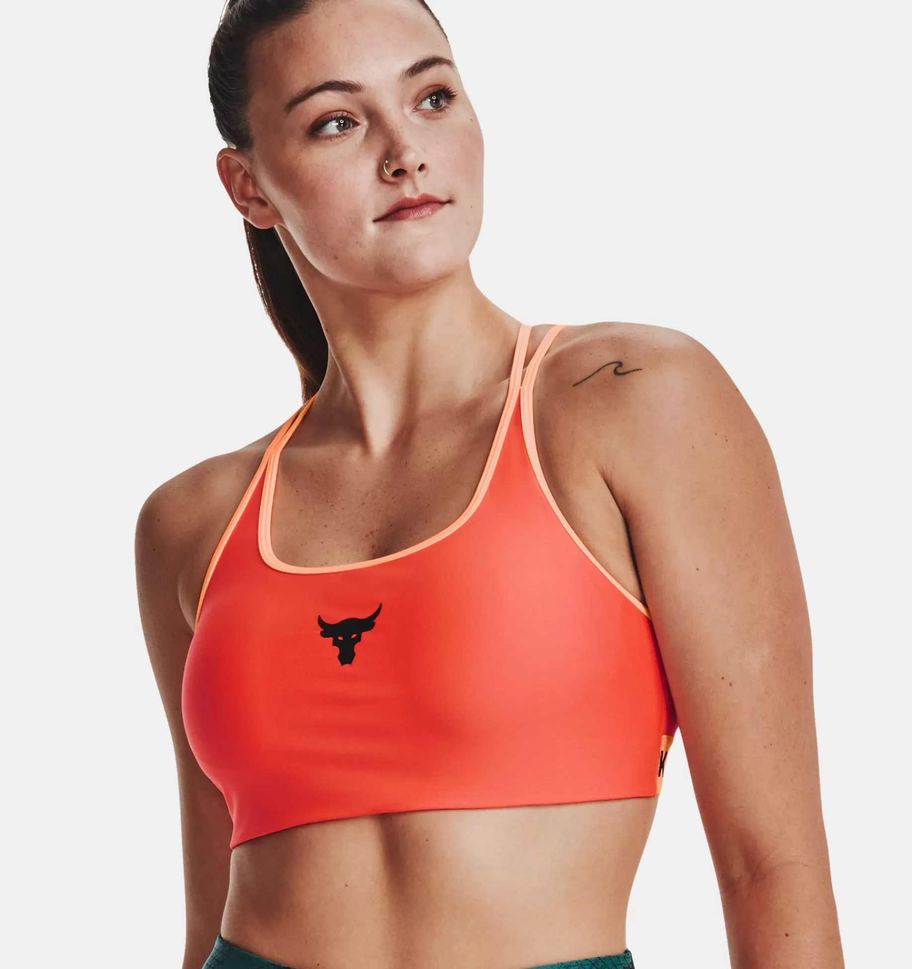 Femmes Under Armour Soutiens-Gorge De Sport<Brassiere De Sport A Dos Croise Project Rock Family Pour Femme