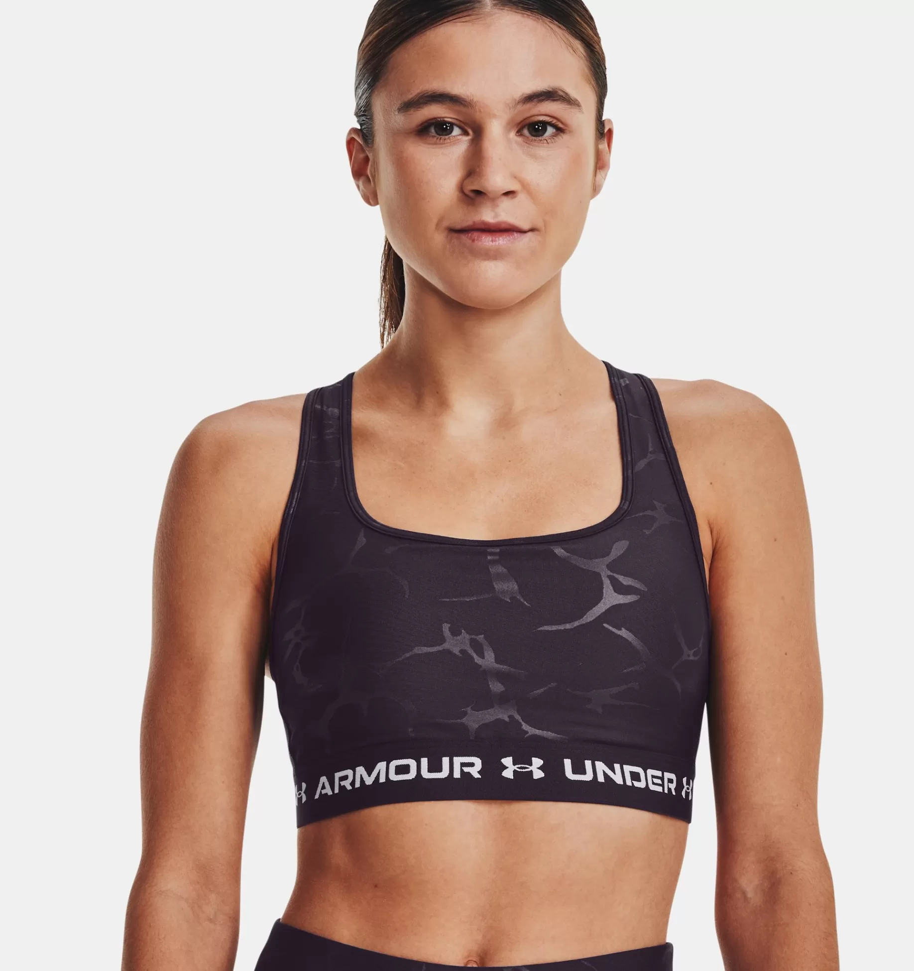 Femmes Under Armour Soutiens-Gorge De Sport<Brassiere De Sport Armour® Mid Crossback Emboss Pour Femme