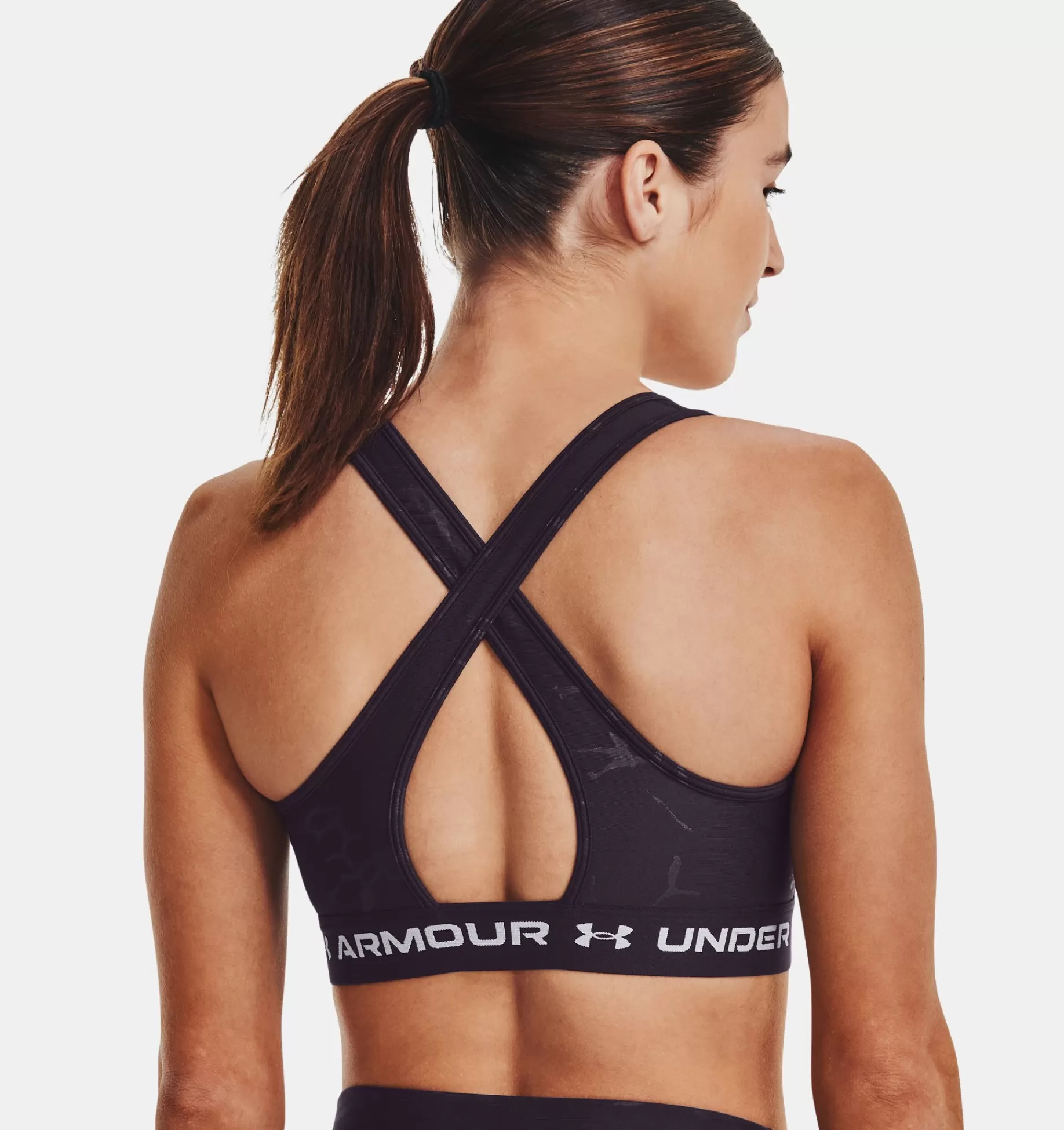 Femmes Under Armour Soutiens-Gorge De Sport<Brassiere De Sport Armour® Mid Crossback Emboss Pour Femme