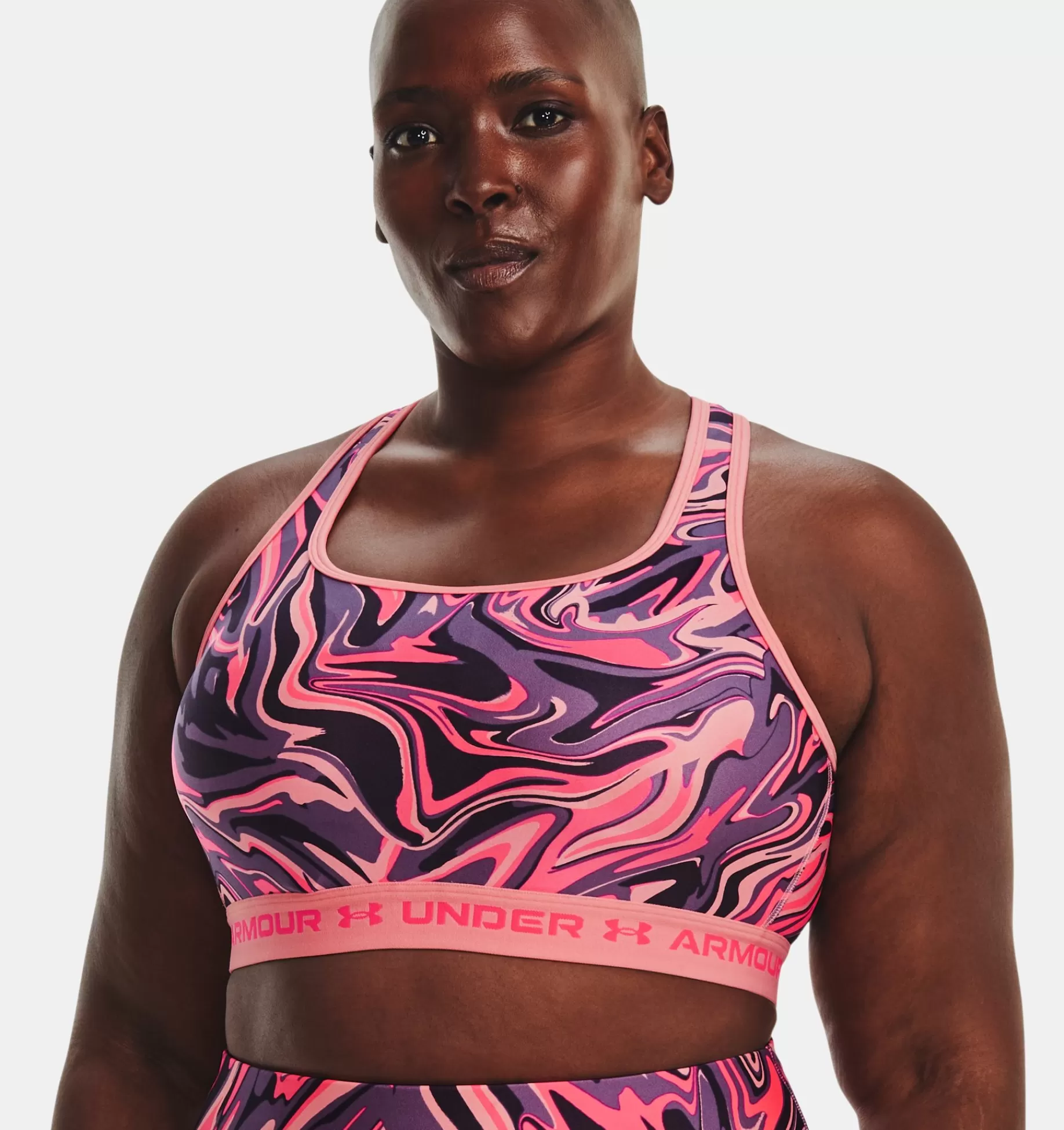 Femmes Under Armour Soutiens-Gorge De Sport<Brassiere De Sport Armour® Mid Crossback Print Pour Femme