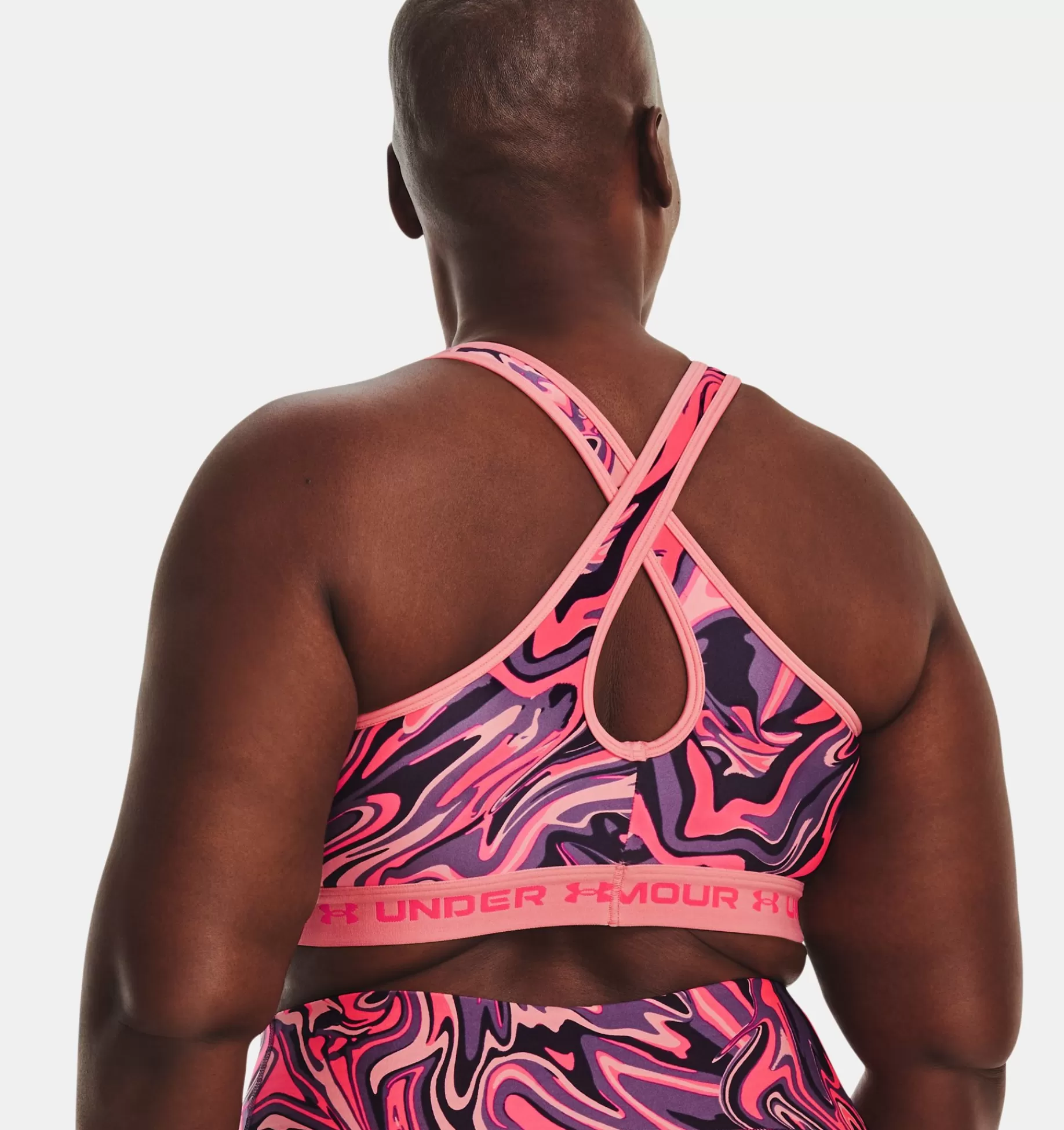 Femmes Under Armour Soutiens-Gorge De Sport<Brassiere De Sport Armour® Mid Crossback Print Pour Femme