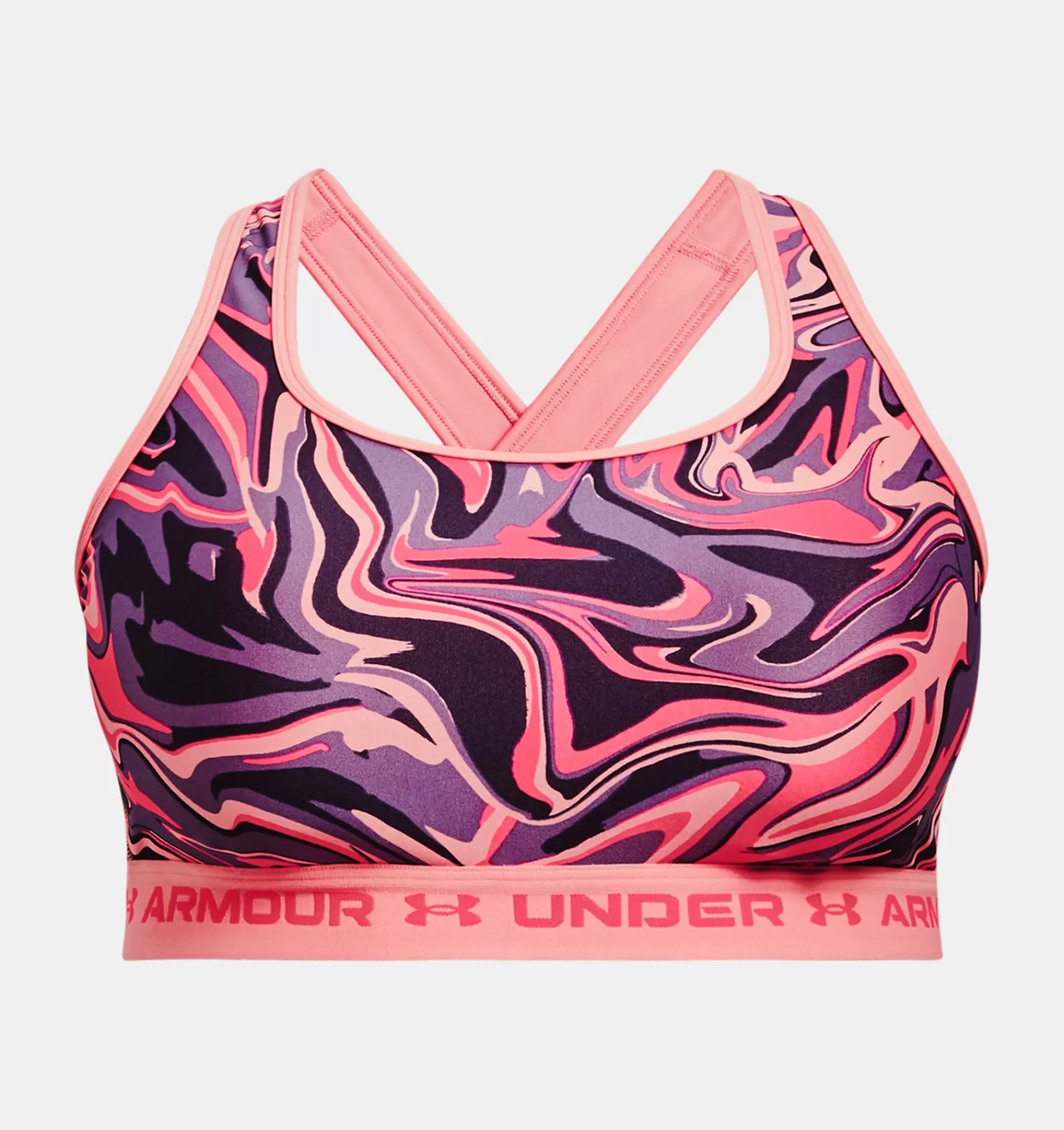 Femmes Under Armour Soutiens-Gorge De Sport<Brassiere De Sport Armour® Mid Crossback Print Pour Femme