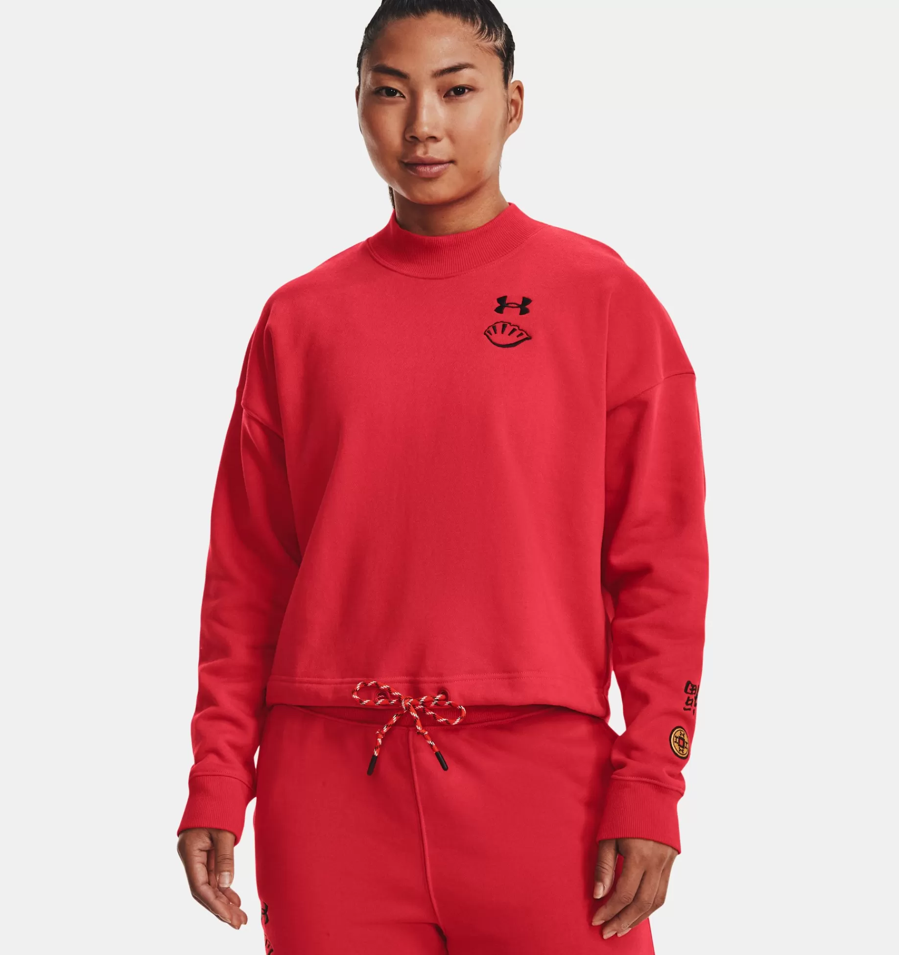 Femmes Under Armour Hauts<Haut A Col Ras Du Cou Ua Terry Pour Femme