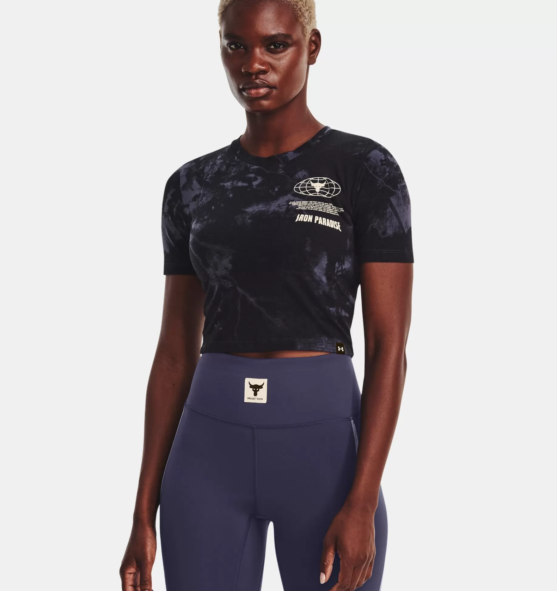 Femmes Under Armour Hauts<Haut A Manches Courtes Avec Imprime Project Rock Disrupt Pour Femmes