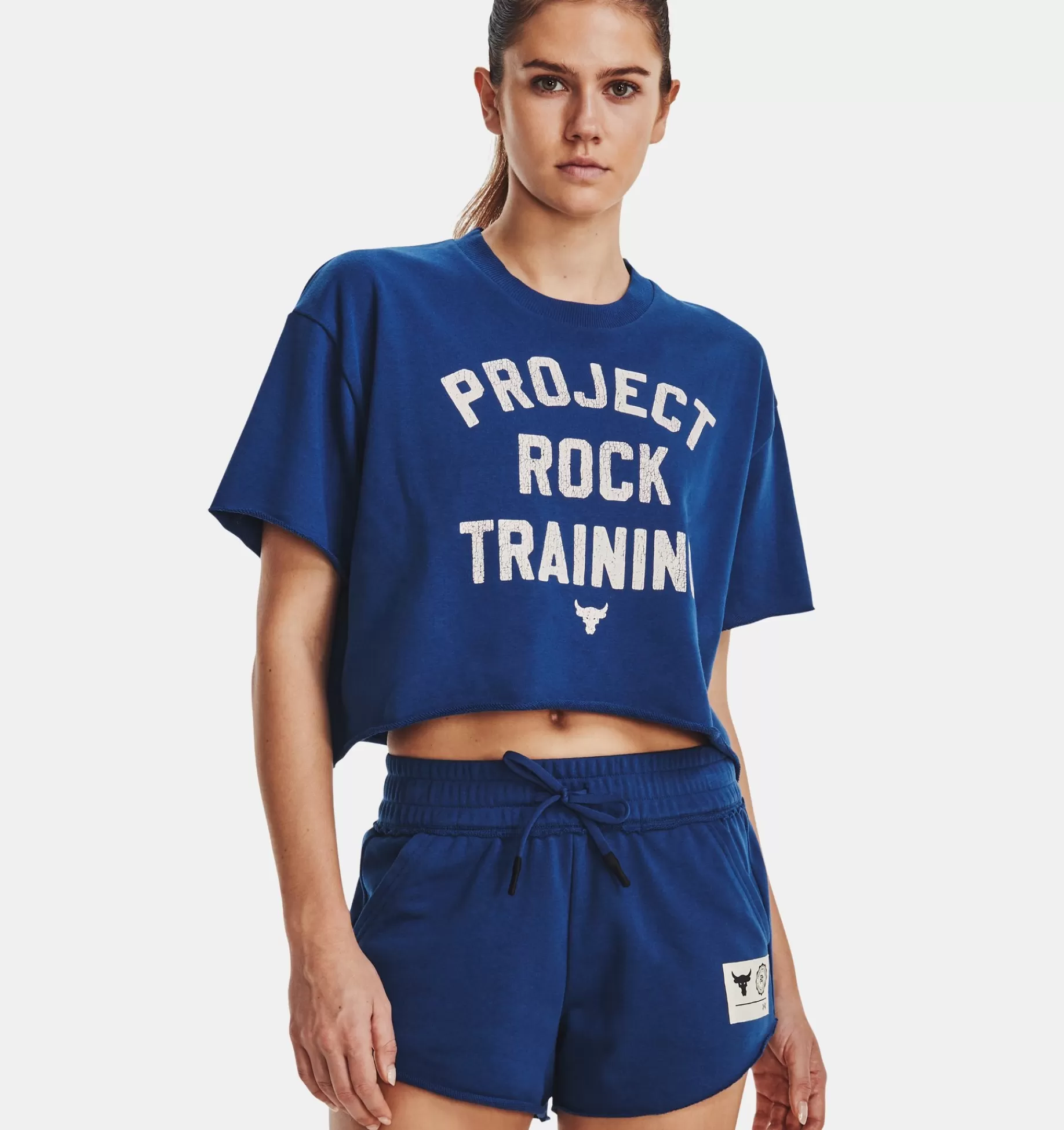 Femmes Under Armour Hauts<Haut A Manches Courtes Project Rock Rival Terry Pour Femme