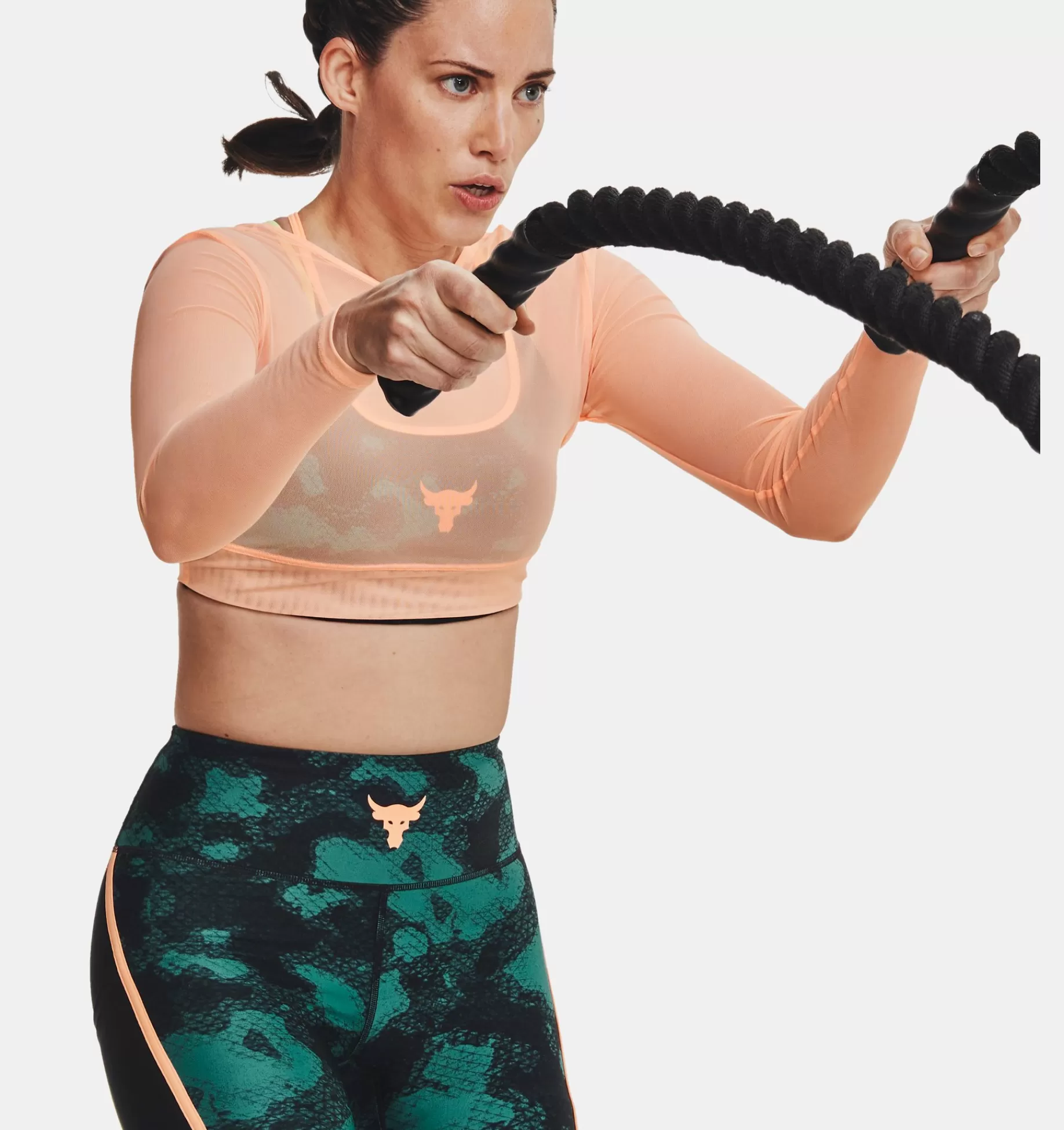 Femmes Under Armour Hauts<Haut A Manches Longues Project Rock Sheer Mesh Pour Femme