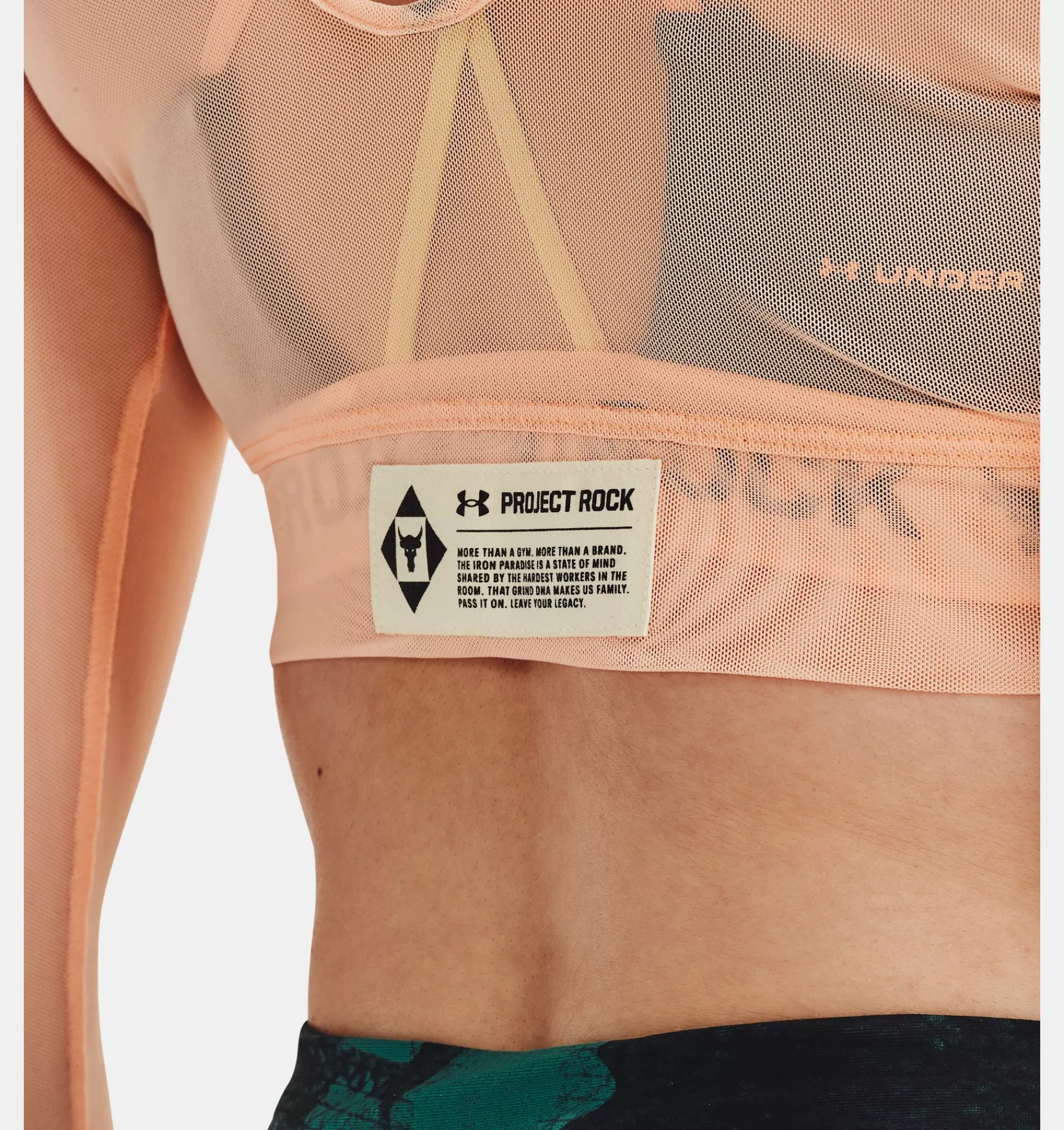 Femmes Under Armour Hauts<Haut A Manches Longues Project Rock Sheer Mesh Pour Femme