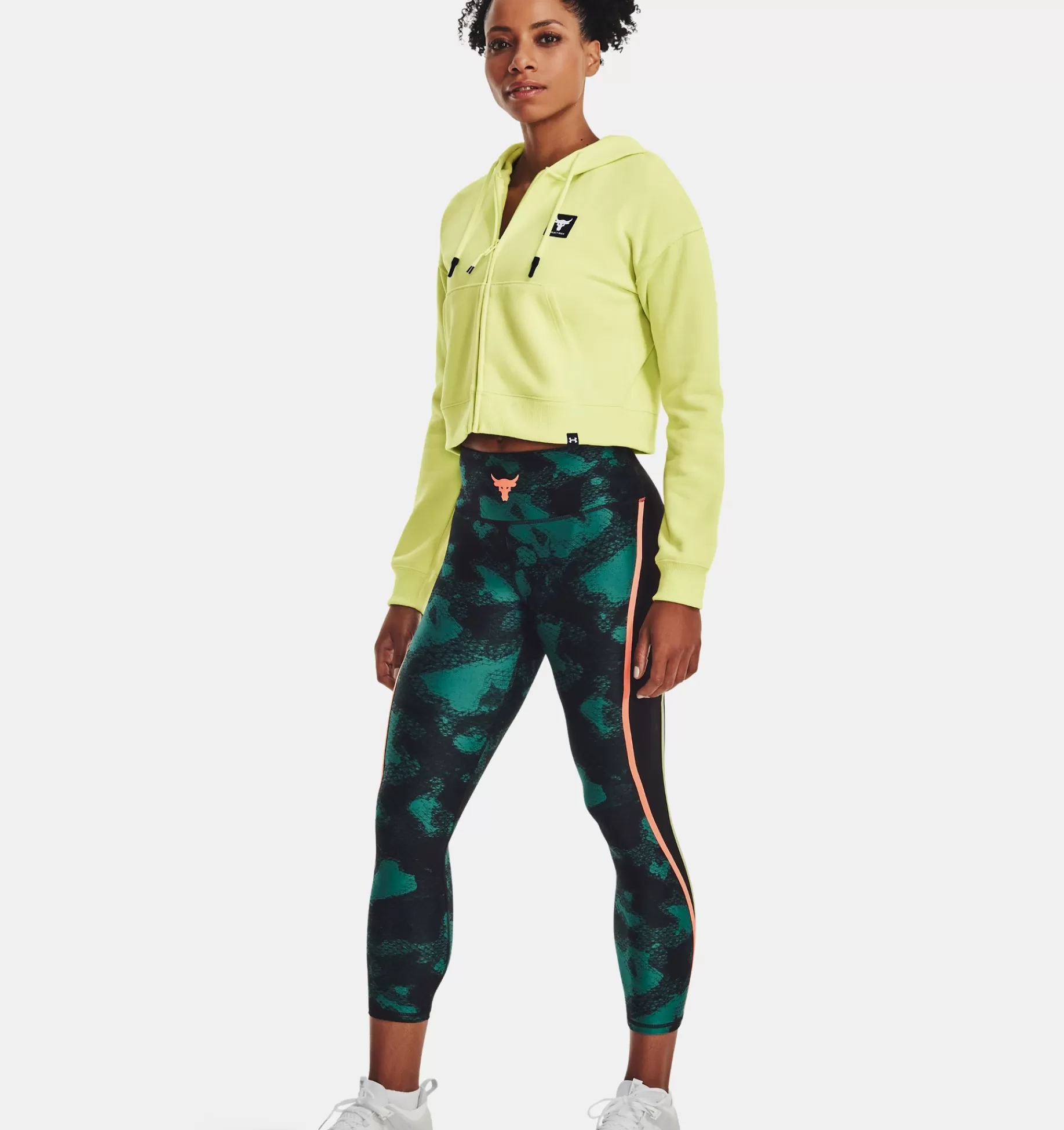 Femmes Under Armour Hauts<Haut Entierement Zippe En Polaire Epais Project Rock Pour Femme