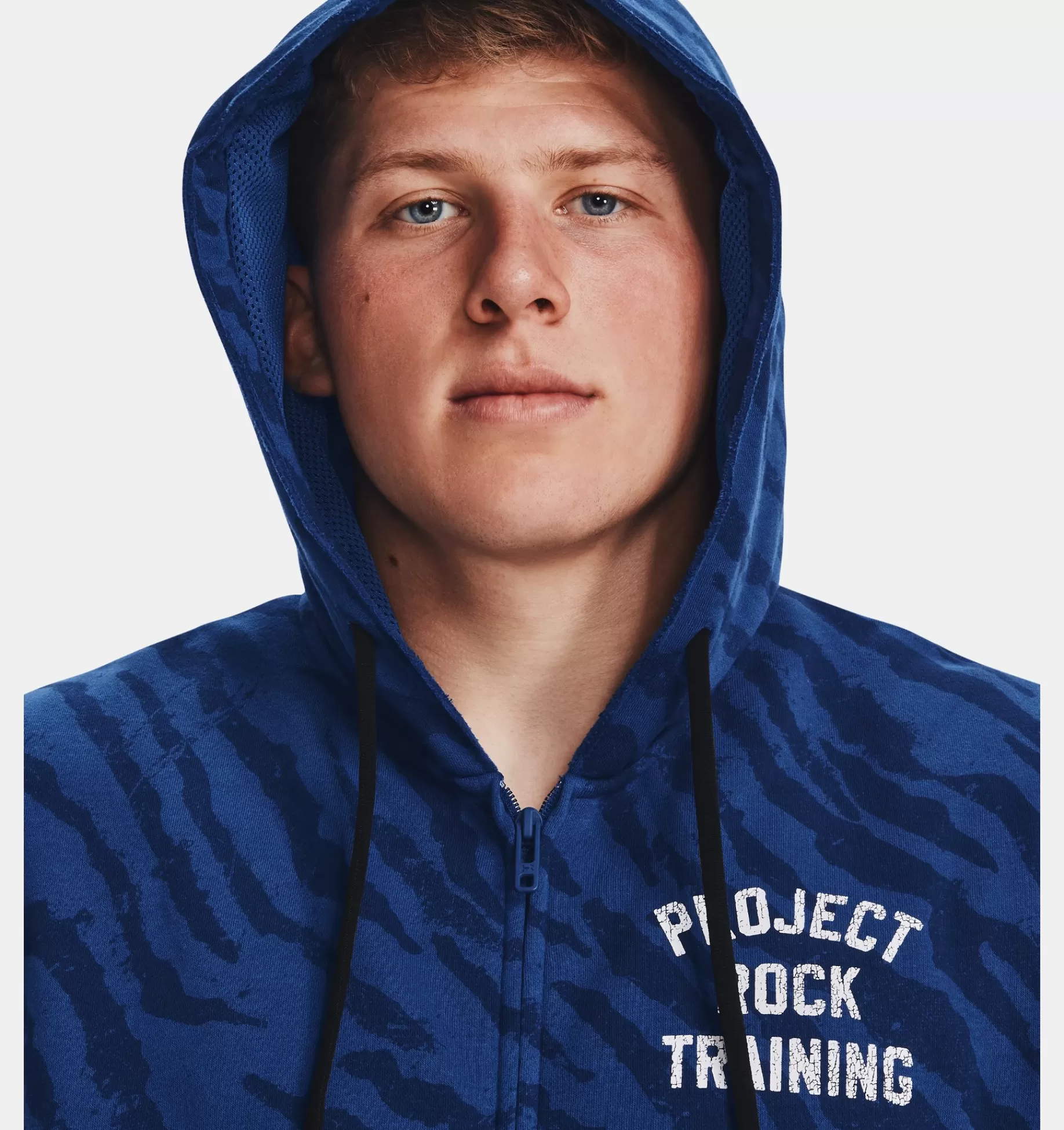 Hommes Under Armour Hauts<Haut Sans Manche Imprime Et Entierement Zippe Project Rock Rival Fleece Pour Homme