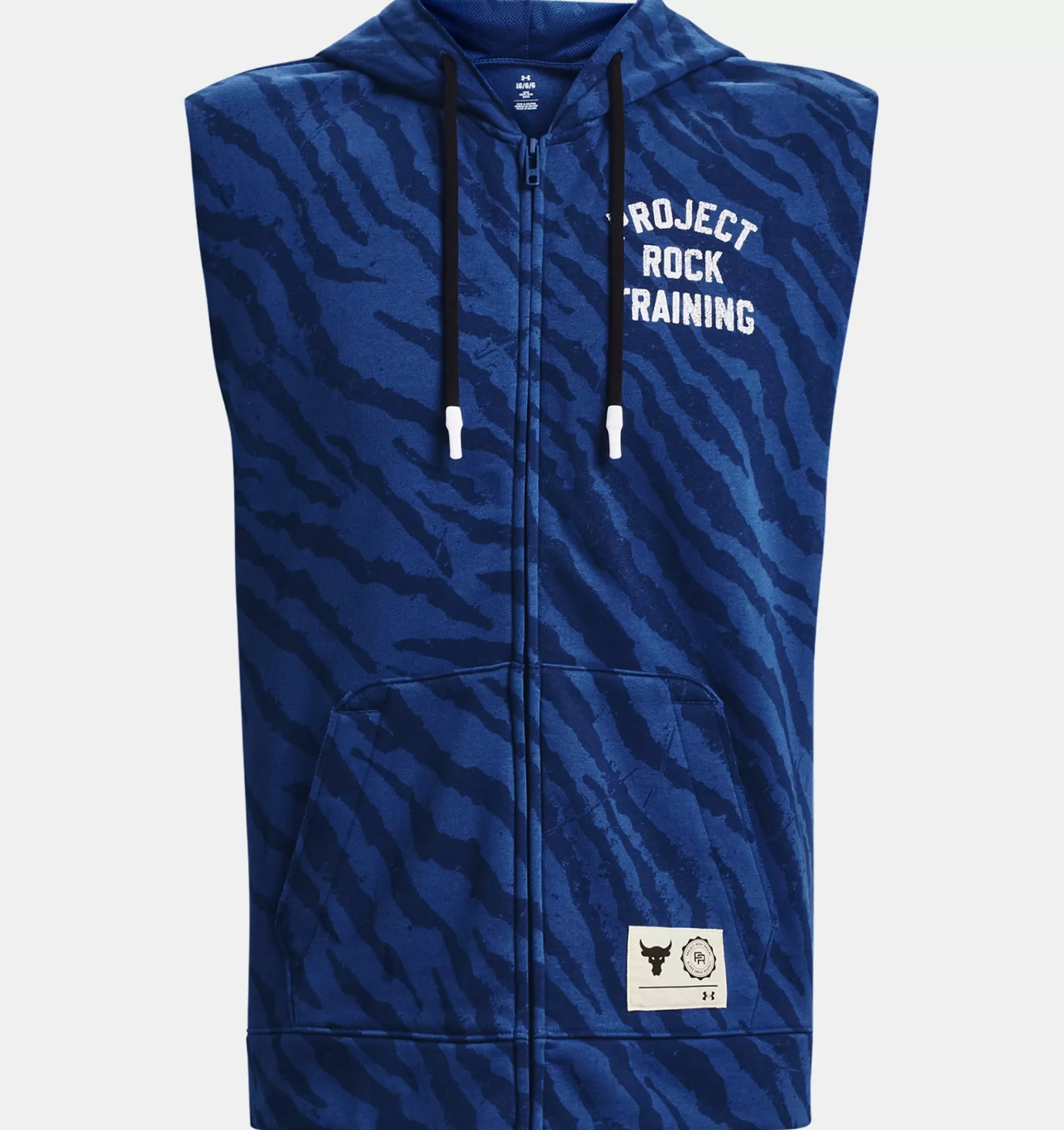Hommes Under Armour Hauts<Haut Sans Manche Imprime Et Entierement Zippe Project Rock Rival Fleece Pour Homme
