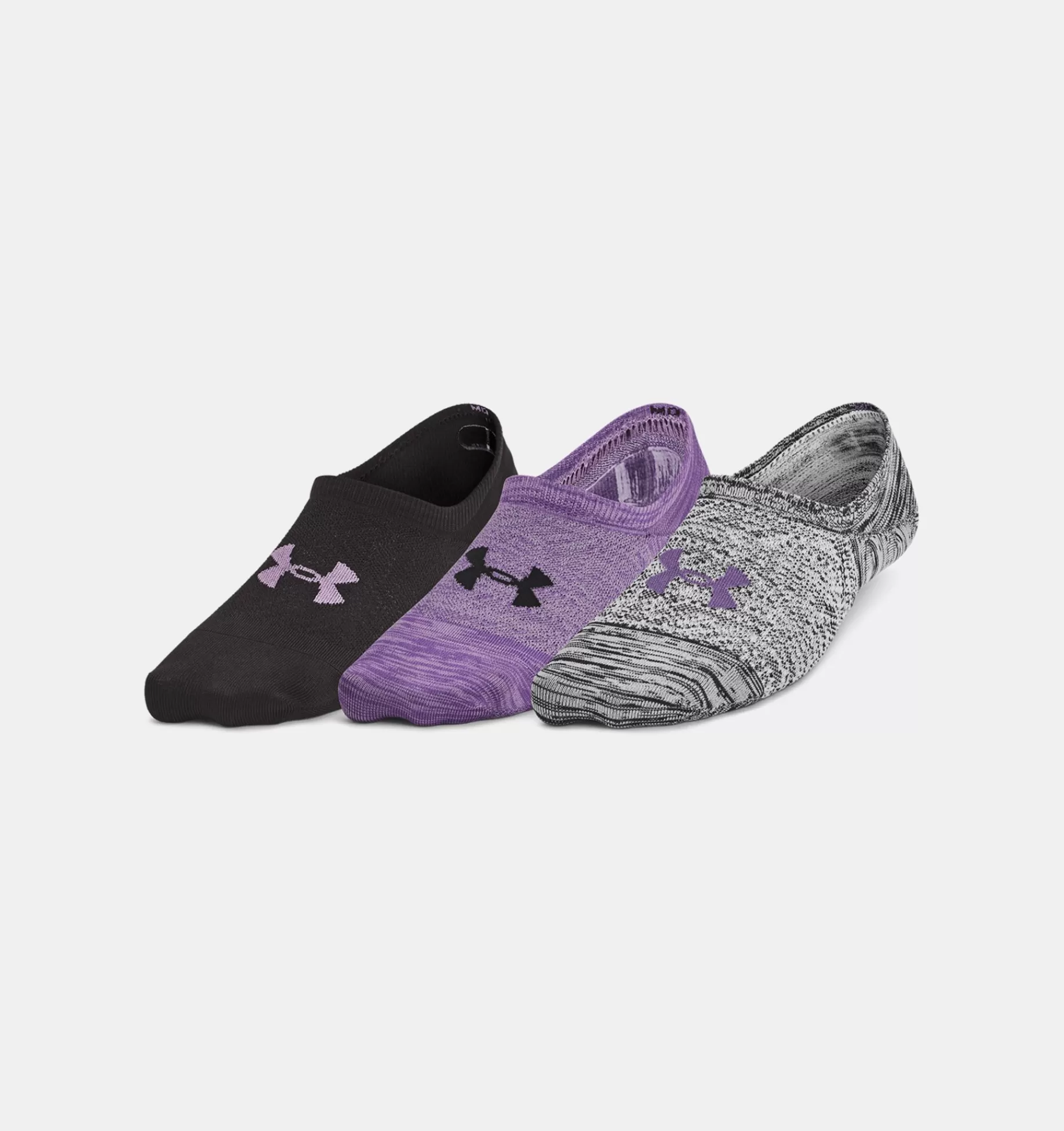 Femmes Under Armour Chaussettes<Lot De 3Paires De Chaussettes Basses Doublees Ua Breathe Lite Ultra Pour Femme
