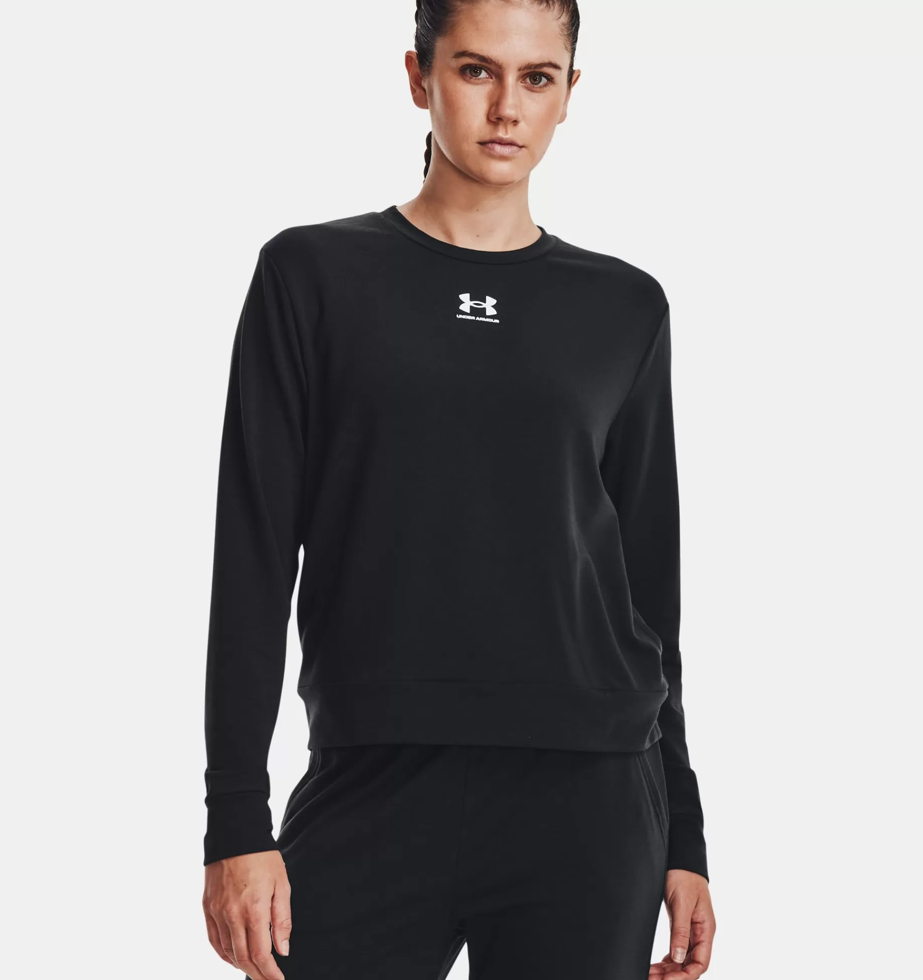 Femmes Under Armour Hauts<Sweat A Col Ras Du Cou Ua Rival Terry Pour Femme