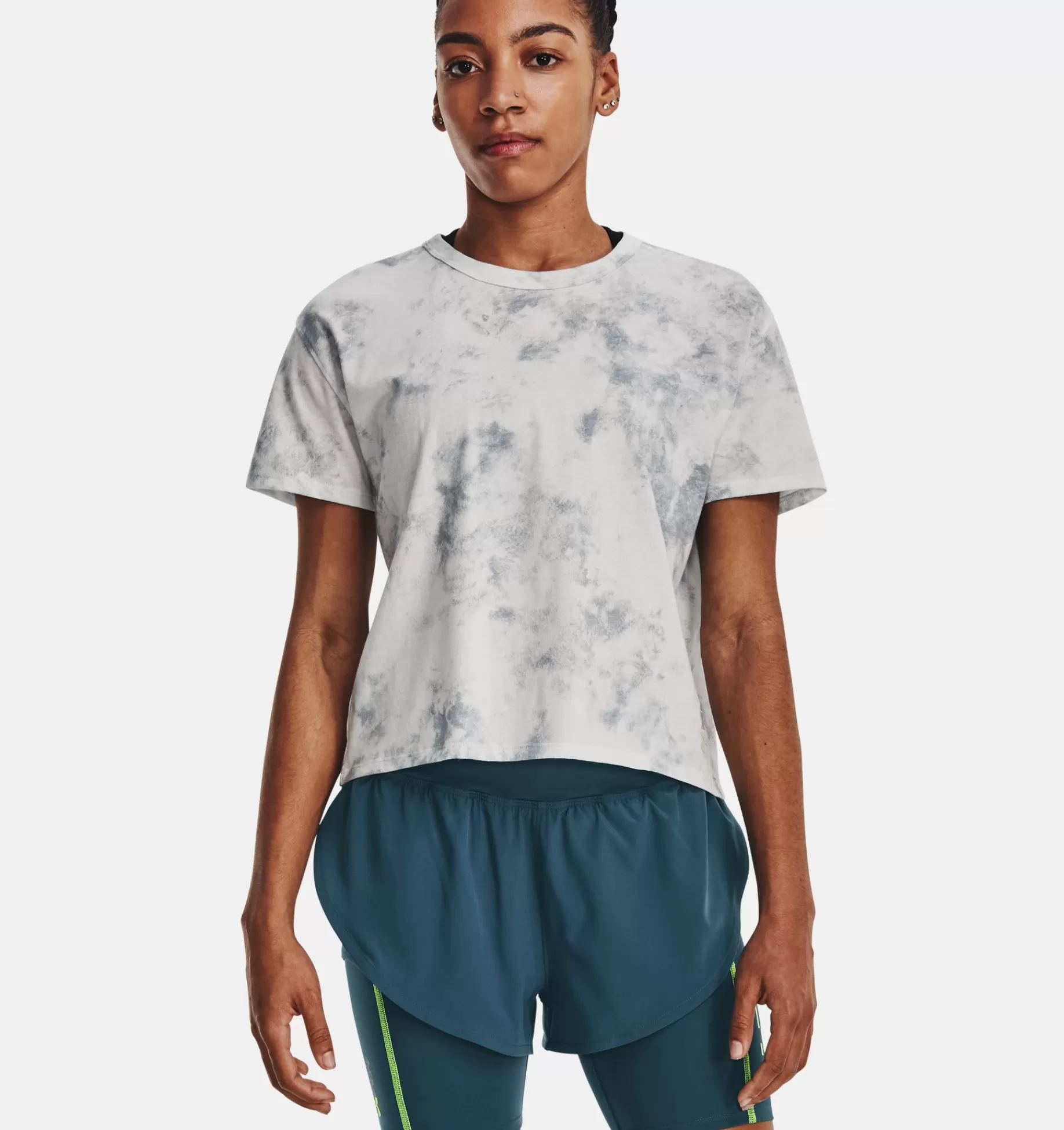 Femmes Under Armour Hauts<T-Shirt A Manches Courtes Ua Run Anywhere Graphic Pour Femme