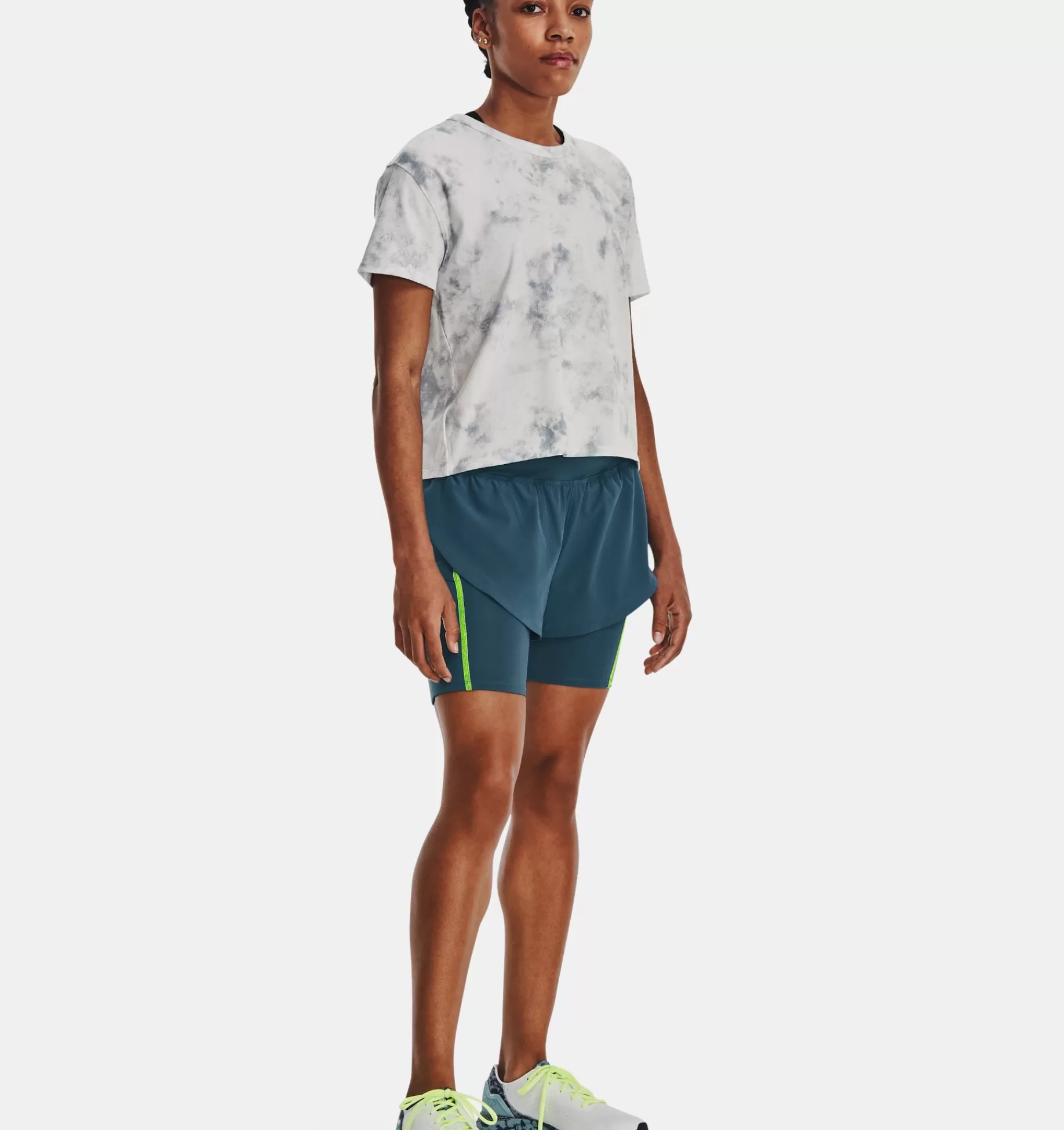 Femmes Under Armour Hauts<T-Shirt A Manches Courtes Ua Run Anywhere Graphic Pour Femme