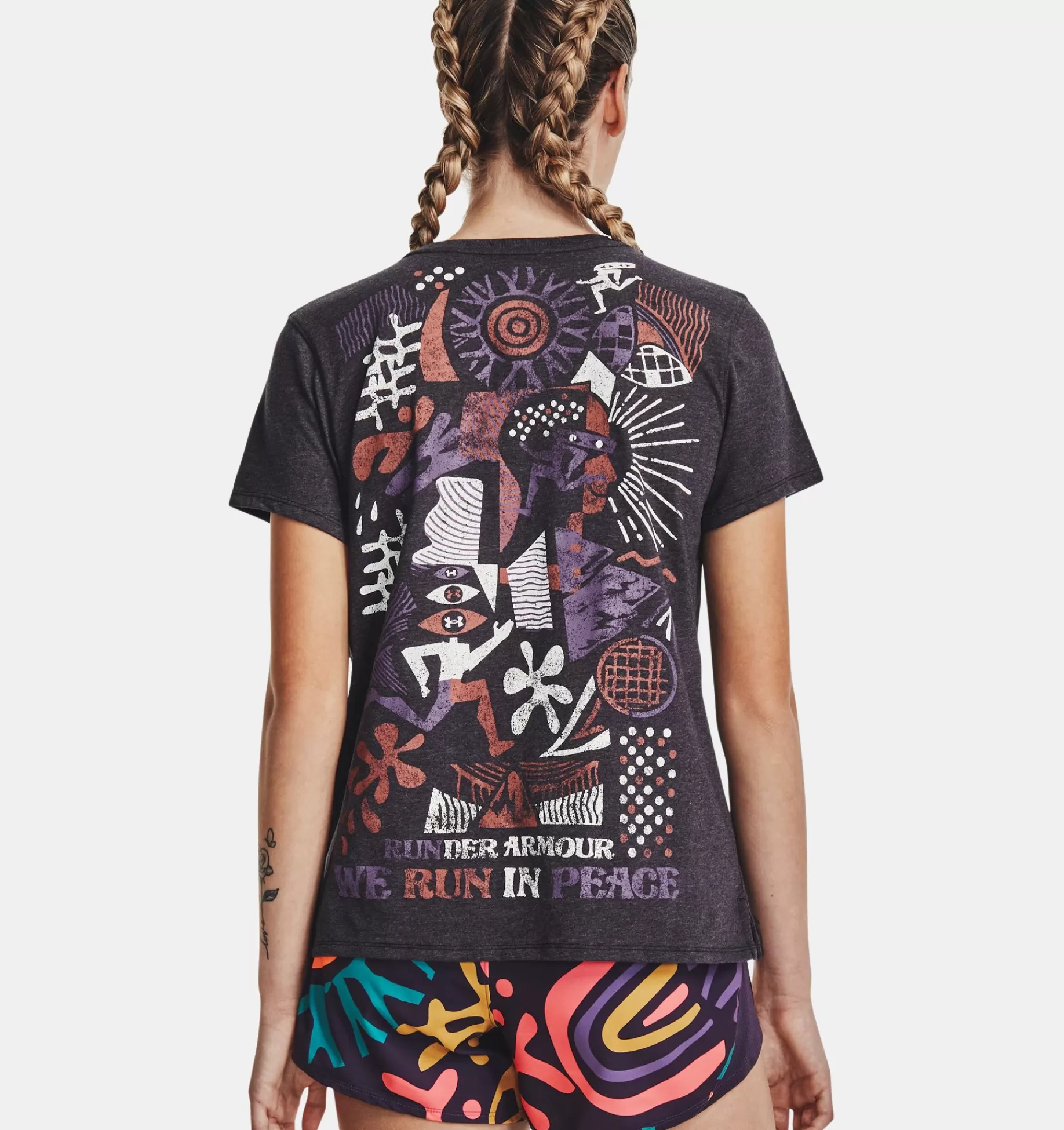 Femmes Under Armour Hauts<T-Shirt A Manches Courtes Ua Run In Peace Pour Femme
