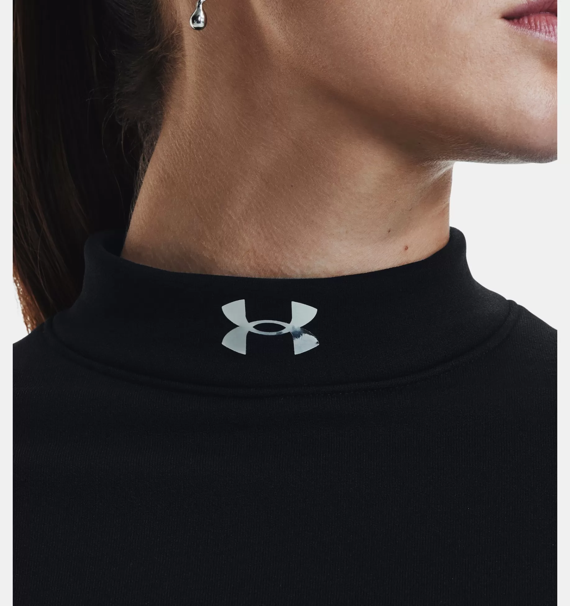 Femmes Under Armour Hauts<T-Shirt A Manches Longues Et Col Montant Coldgear® Pour Femmes