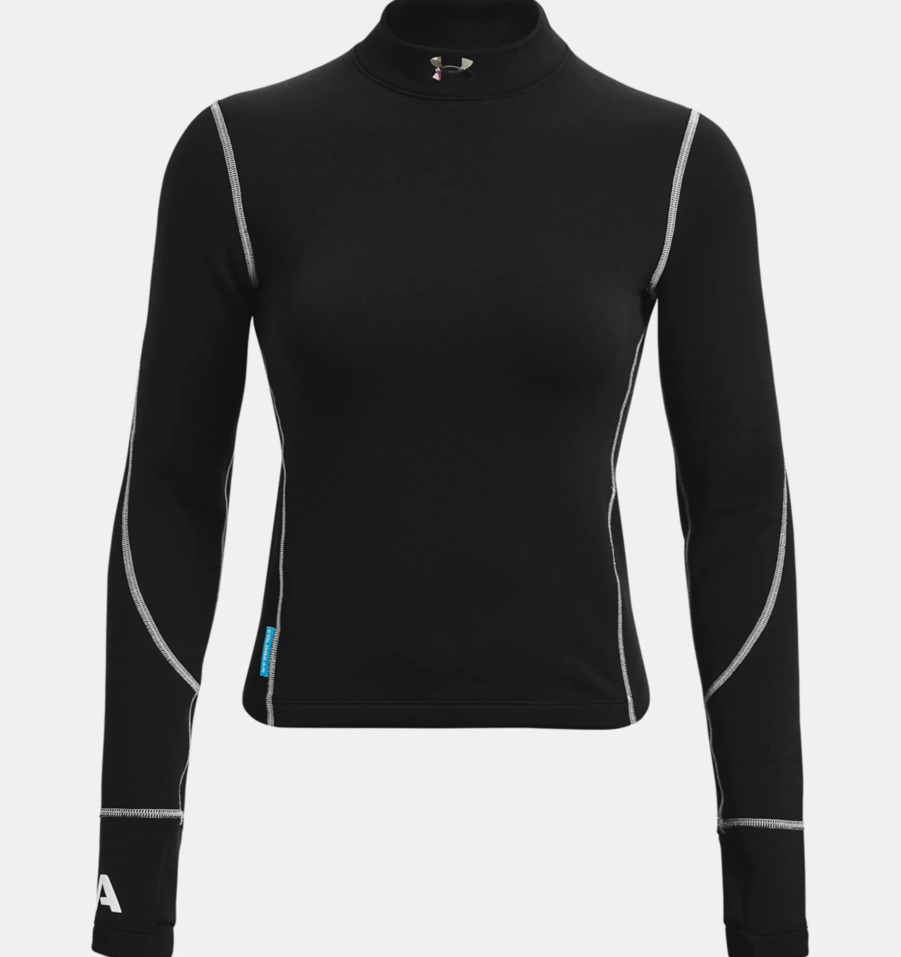 Femmes Under Armour Hauts<T-Shirt A Manches Longues Et Col Montant Coldgear® Pour Femmes